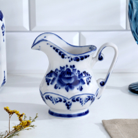 Сливочник &laquo;Летняя фантазия&raquo;, H=12,5, гжель