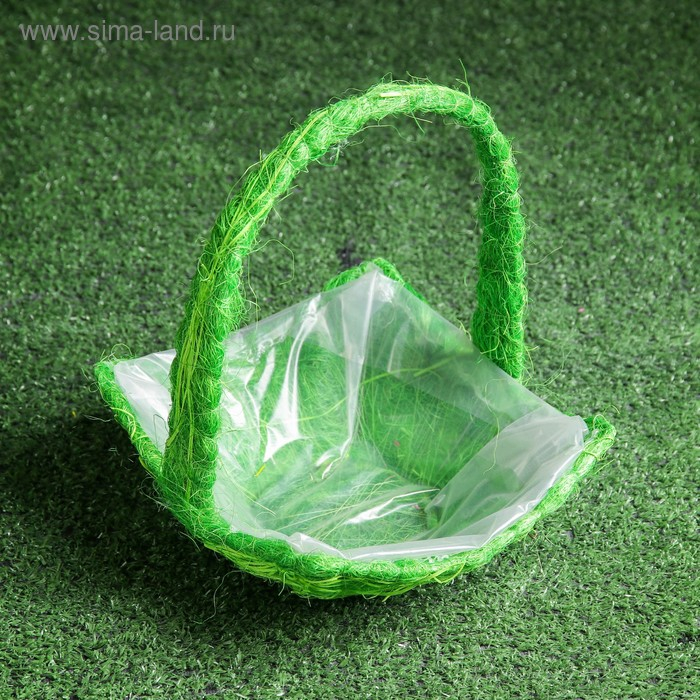 Набор корзин &laquo;Полянка&raquo;, 3 шт, 25&times;11/32 см, 20&times;10/28 см, 17&times;9/23 см, ротанг, сизаль