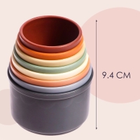 Развивающая пирамидка «Стаканчики», 8 предметов Развивающая пирамидка «Стаканчики», 8 предметов