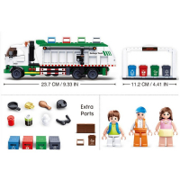 Конструктор Город &laquo;Сортировочный мусоровоз&raquo;, 432 детали
