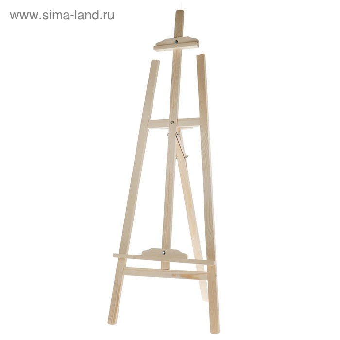 Мольберт тип &laquo;Лира&raquo; 175 х 64 см, с бегунком, РАЗОБРАННЫЙ, неокрашенное дерево, Calligrata