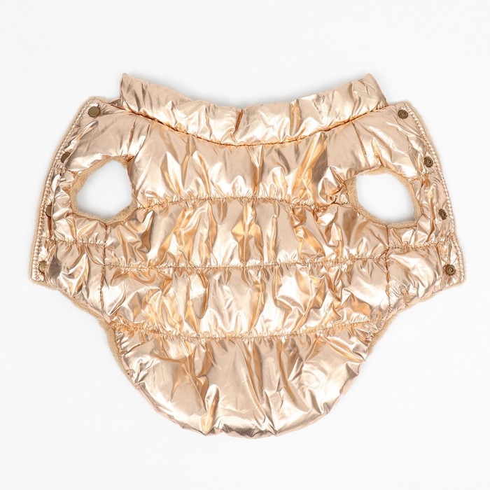 Куртка для собак Куртка для собак "Блеск", L (ДС 35, ОГ 51, ОШ 32 см, до 10 кг), бронзовая