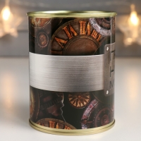 Носки в банке "Просто носки мужика" (внутри носки мужские, цвет чёрный)