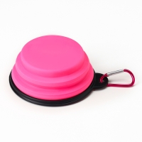 Миска силиконовая, складная, 250 мл, 11 см, розовая Миска силиконовая, складная, 250 мл, 11 см, розовая