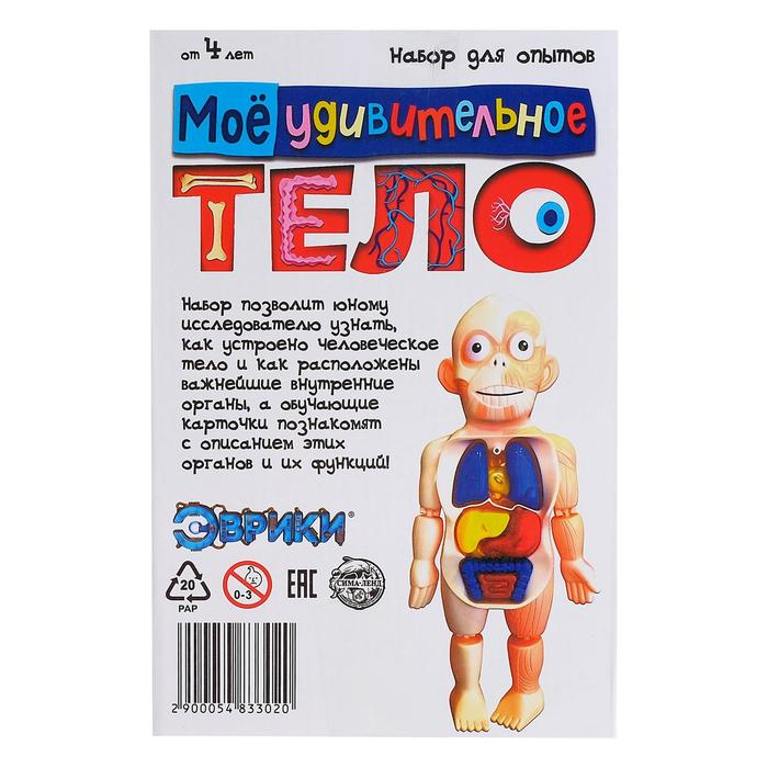 Набор для опытов «Мое удивительное тело» Набор для опытов «Мое удивительное тело»