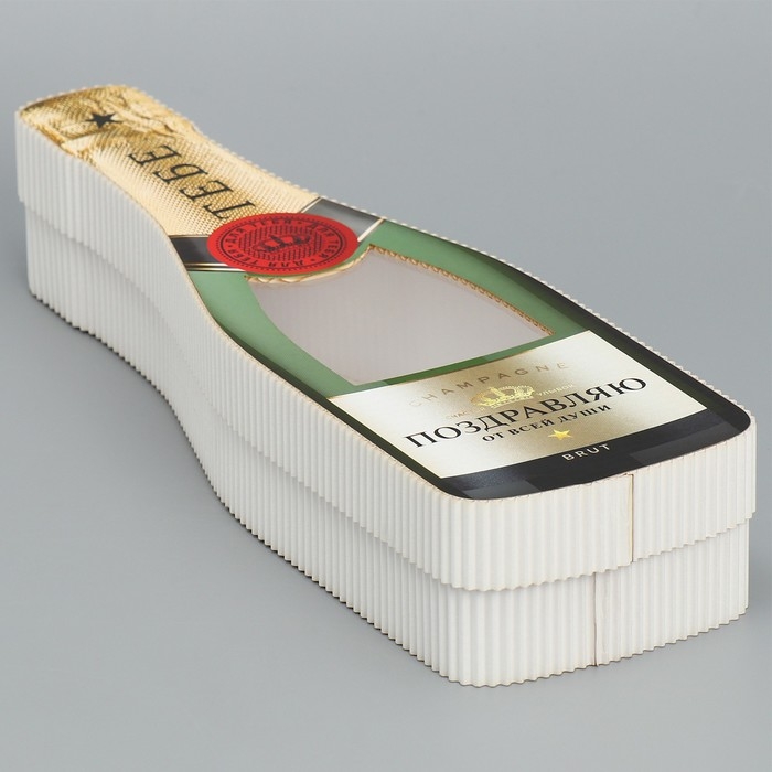 Коробка подарочная, кондитерская упаковка «Шампанское», 9 х 29 х 5 см Коробка подарочная, кондитерская упаковка «Шампанское», 9 х 29 х 5 см