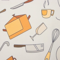 Фартук Доляна Кухня 70*80 см, 100% п/э Фартук Доляна Кухня 70*80 см, 100% п/э