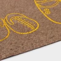 Коврик придверный грязезащитный Доляна &laquo;Тапочки&raquo;, влаговпитывающий, 35&times;58 см, цвет МИКС