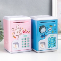 Копилка пластик "Сейф. Зверята" кодовый замок, звук АА МИКС 12,8х13х19,5 см Копилка пластик "Сейф. Зверята" кодовый замок, звук АА МИКС 12,8х13х19,5 см