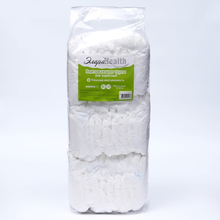 Подгузники-трусики для взрослых, элара HEALTH - XL, 30 шт. Подгузники-трусики для взрослых, элара HEALTH - XL, 30 шт.