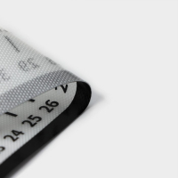 Армированный коврик для выпечки с разметкой KONFINETTA, силикон, 60&times;50 см, цвет чёрный