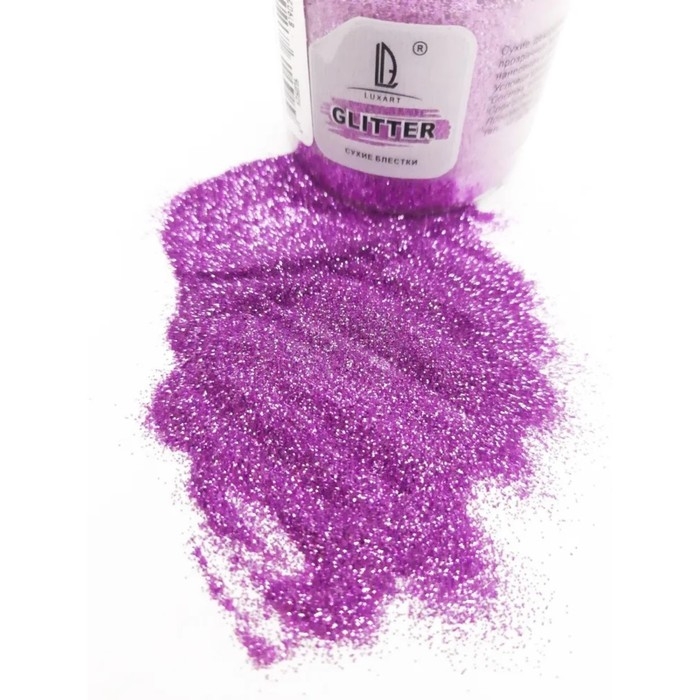 Декоративные блёстки LUXART LuxGlitter, 20 мл, размер 0.2 мм, розовый Декоративные блёстки LUXART LuxGlitter, 20 мл, размер 0.2 мм, розовый