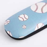 Футляр для очков на хлопушке, длина 16 см, цвет голубой Футляр для очков на хлопушке, длина 16 см, цвет голубой