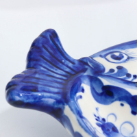 Оливочница "Рыбка", гжель, фарфор, 20х16 см Оливочница "Рыбка", гжель, фарфор, 20х16 см