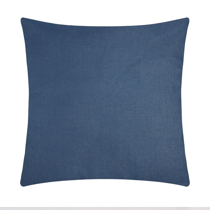 Наволочка декоративная Наволочка декоративная "Этель" рогожка 45*45 см синий, 100% п/э