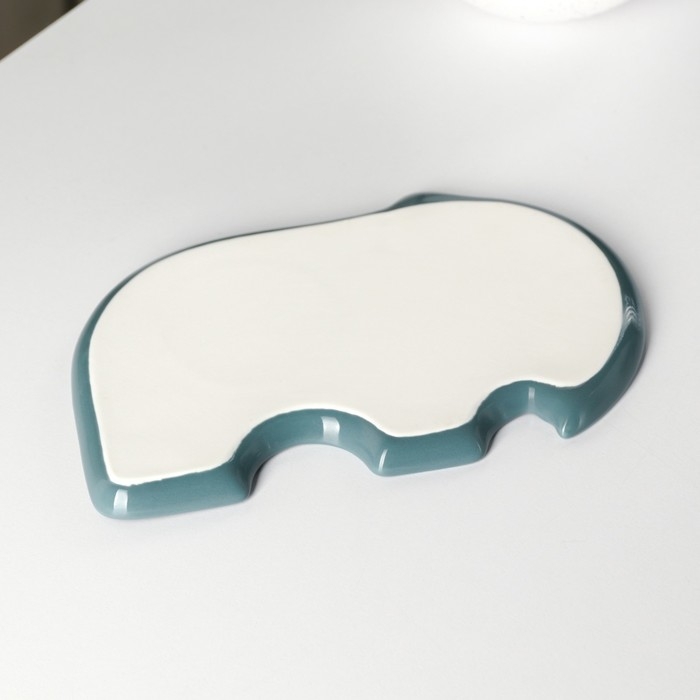 Чайная пара керамическая &laquo;Слоник&raquo;, 2 предмета: кружка с ложкой 220 мл, блюдце 19&times;12,5 см