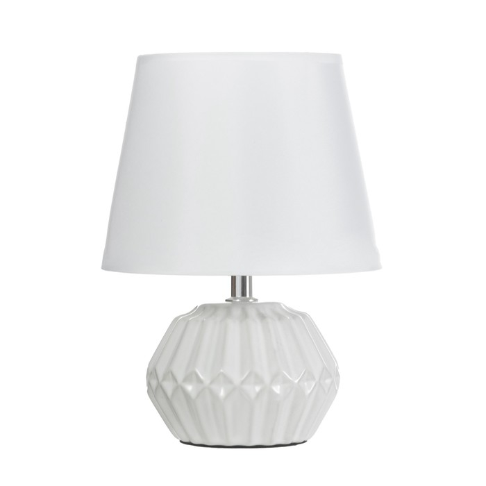 Лампа настольная "Фавия" 1х40Вт Е14 белый 20х20х28 см RISALUX