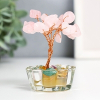 Сувенир "Денежное дерево в стекле" 18 камней 8,5х5х5 см Сувенир "Денежное дерево в стекле" 18 камней 8,5х5х5 см