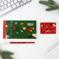 Подарочный набор новогодний, стикеры, планинг и ручка &laquo;Исполнения желаний&raquo;