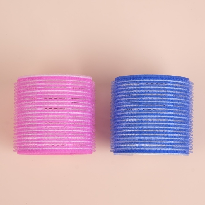 Бигуди &laquo;Липучка&raquo;, d = 6 см, в косметичке, 6 шт, цвет МИКС