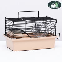 Клетка-мини для грызунов "Пижон" №2, укомплектованная, 27 х 15 х 16 см, бежевая Клетка-мини для грызунов "Пижон" №2, укомплектованная, 27 х 15 х 16 см, бежевая