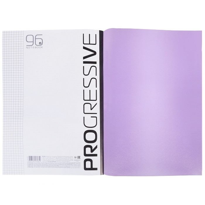 Тетрадь A4, 96 листов в клетку, PROGRESSIVE, пластиковая обложка, блок 65 г/м2, фиолетовая Тетрадь A4, 96 листов в клетку, PROGRESSIVE, пластиковая обложка, блок 65 г/м2, фиолетовая