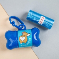 Контейнер с пакетами для уборки за собаками «Виляй хвостиком» (рулон 15 шт) Контейнер с пакетами для уборки за собаками «Виляй хвостиком» (рулон 15 шт)