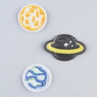 Термонаклейки на одежду &laquo;Планеты&raquo;, 3 шт.