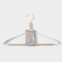 Плечики - вешалка для одежды LaDо́m Laconique, 42×24×3,2 см, широкие плечики, цвет белый Плечики - вешалка для одежды LaDо́m Laconique, 42×24×3,2 см, широкие плечики, цвет белый