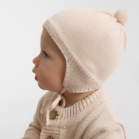 Комбинезон детский вязаный MINAKU, рост 74-80, цвет бежевый