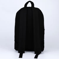 Рюкзак школьный текстильный BONES, 46х30х10 см, вертикальный карман, цвет чёрный Рюкзак школьный текстильный BONES, 46х30х10 см, вертикальный карман, цвет чёрный