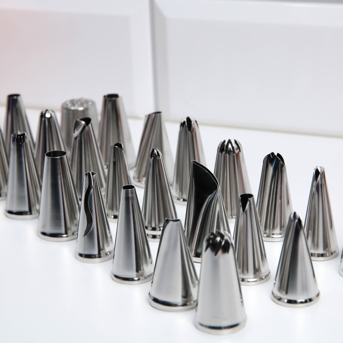 Насадки кондитерские, набор  &laquo;Дворец&raquo;, 15.8 х 9.4 см 24 шт