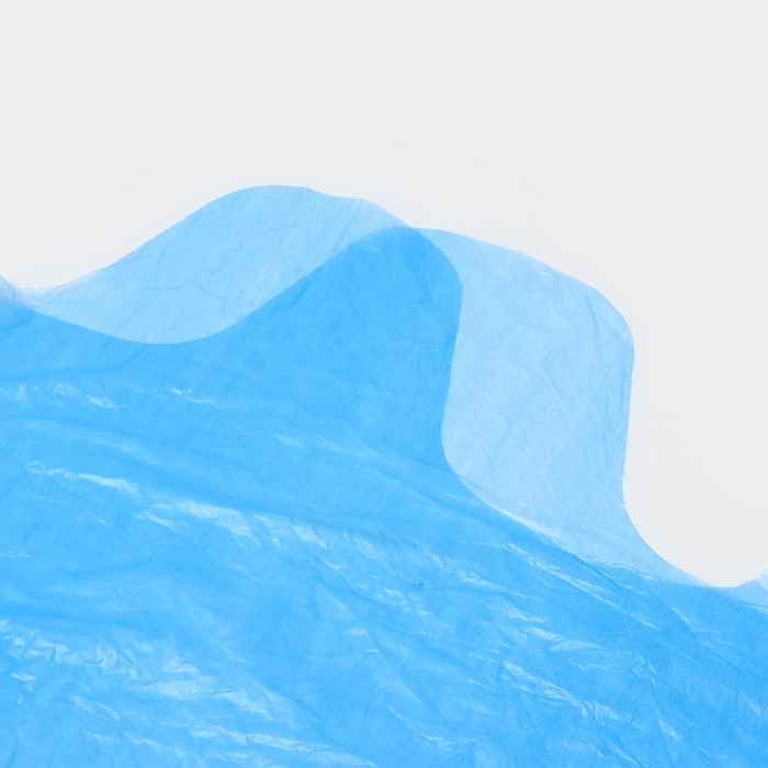 Мешки для мусора с ушками Доляна &laquo;Стандарт&raquo;, 60 л, 9 мкм, 56&times;74,5 см, ПНД, 20 шт, цвет синий