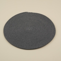 Салфетка сервировочная на стол SL Home, хлопок, d=38 см, цвет серый