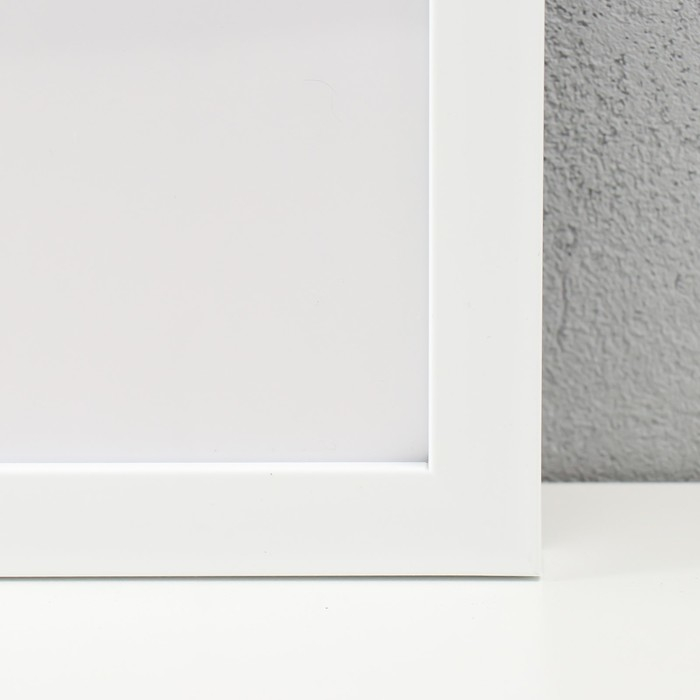 Фоторамка пластик "МИРАМ" 40х60 см, 641861 белый (пластиковый экран)