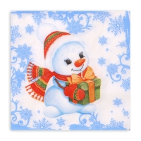 Новогодние салфетки бумажные Лилия &laquo;Зимнее утро&raquo;, 2 слоя, 33х33 см, 20 шт