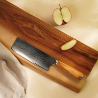 Нож кухонный SL Home «Оливия», топорик, лезвие 17,78 см, дамасская сталь, цвет коричневый Нож кухонный SL Home «Оливия», топорик, лезвие 17,78 см, дамасская сталь, цвет коричневый