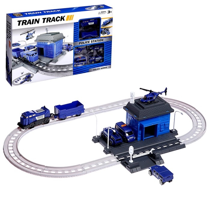 Железная дорога «Полицейский участок», работает от батареек Железная дорога «Полицейский участок», работает от батареек