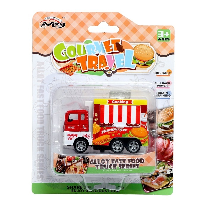 Машина металлическая «Закусочная», инерция, МИКС Машина металлическая «Закусочная», инерция, МИКС