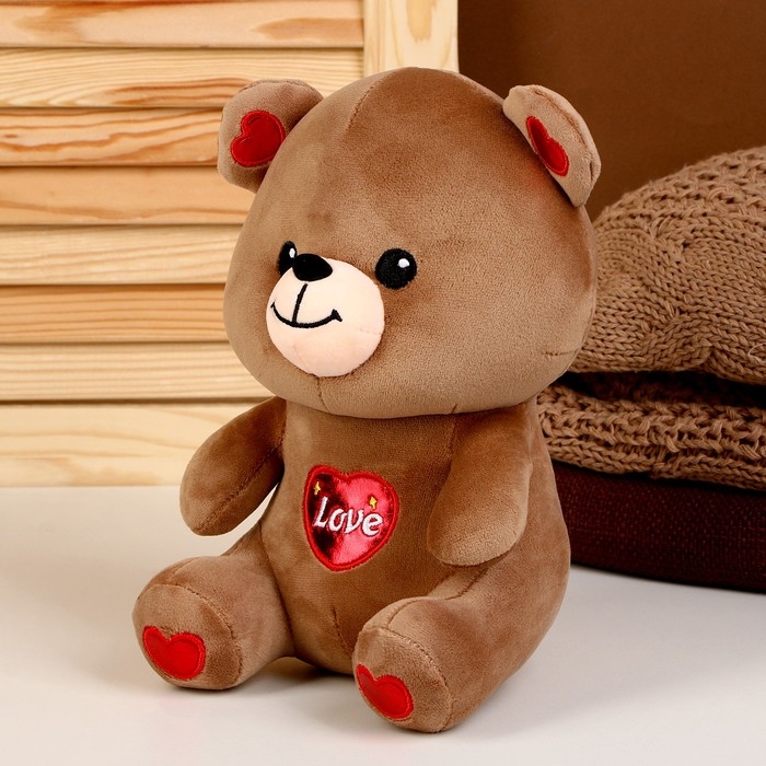 Мягкая игрушка &laquo;Медведь&raquo;, размер 22 см, цвет коричневый