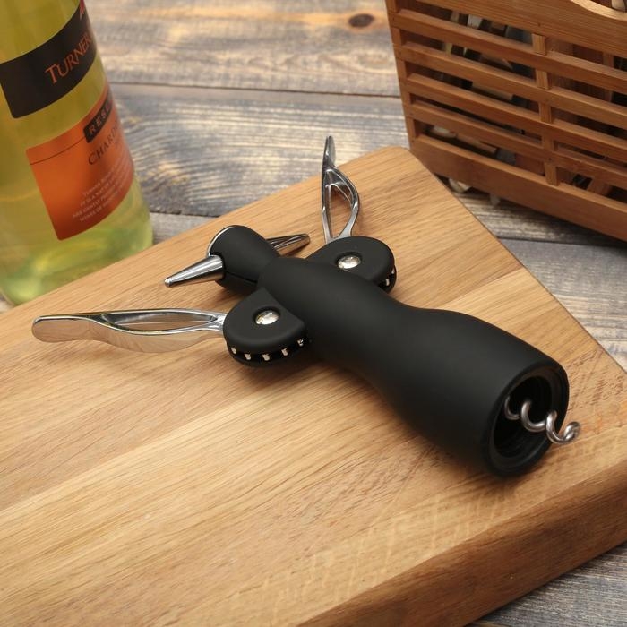 Штопор Доляна «Яркий», 19 см, цвет МИКС Штопор Доляна «Яркий», 19 см, цвет МИКС