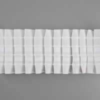 Шторная лента фиксированная сборка, матовая, 6 см, 50 ± 1 м, цвет белый Шторная лента фиксированная сборка, матовая, 6 см, 50 ± 1 м, цвет белый