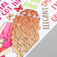 Наклейка пластик интерьерная цветная "Девушка с тюльпанами" 30х90 см Наклейка пластик интерьерная цветная "Девушка с тюльпанами" 30х90 см