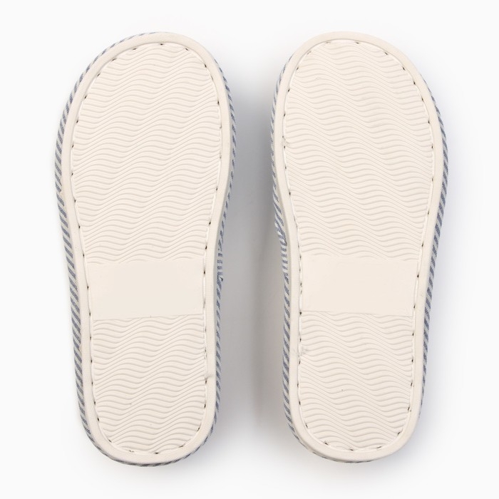 Тапочки женские с открытым носом, размер 36-37, синий Тапочки женские с открытым носом, размер 36-37, синий