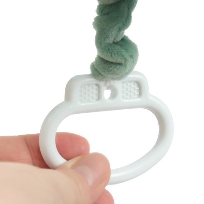 Подвеска музыкальная &laquo;Лягушастик&raquo;, заводная, с погремушкой, на кроватку, коляску, Крошка Я