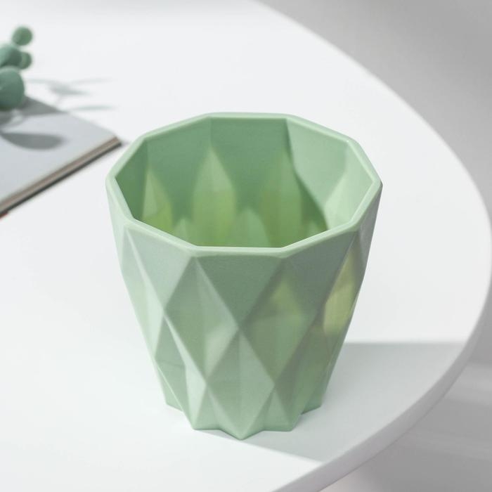 Кашпо для цветов &laquo;Лофт&raquo;, пластик, 400 мл, цвет МИКС