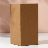 Ваза для цветов стекло, коричневая, 500 мл.