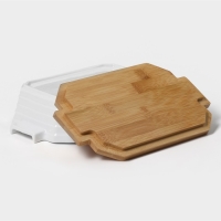 Форма для выпечки из жаропрочной керамики BellaTenero, 1000 мл, 25,6&times;14,9&times;6,2 см, цвет белый