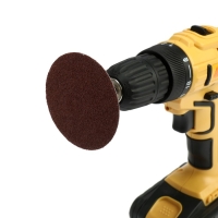 Круг абразивный шлифовальный ТУНДРА, для дрели, М8, 75 мм, Р80, 5 шт. Круг абразивный шлифовальный ТУНДРА, для дрели, М8, 75 мм, Р80, 5 шт.