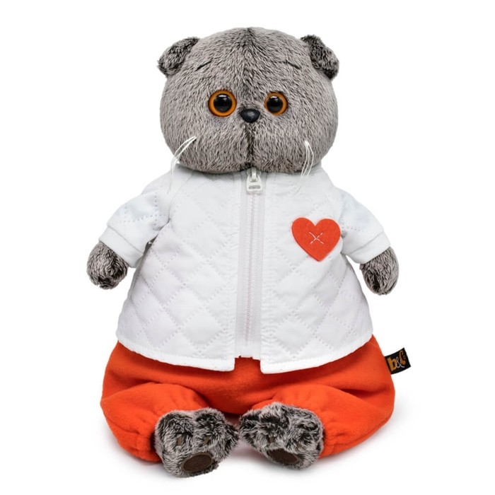 Мягкая игрушка &laquo;Басик&raquo;, в стеганой куртке и комбинезоне, 22 см